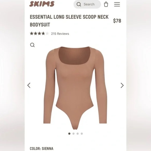 SKIMS Long Sleeve Scoop THIS IS SOLD - Picture 1 of 8